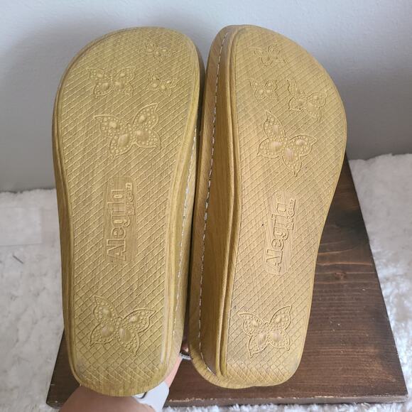 Alegria Kendra 298 Butterfly Tie-Dye Blue Leather Strappy Sandals Size 38 - Picture 9 of 12